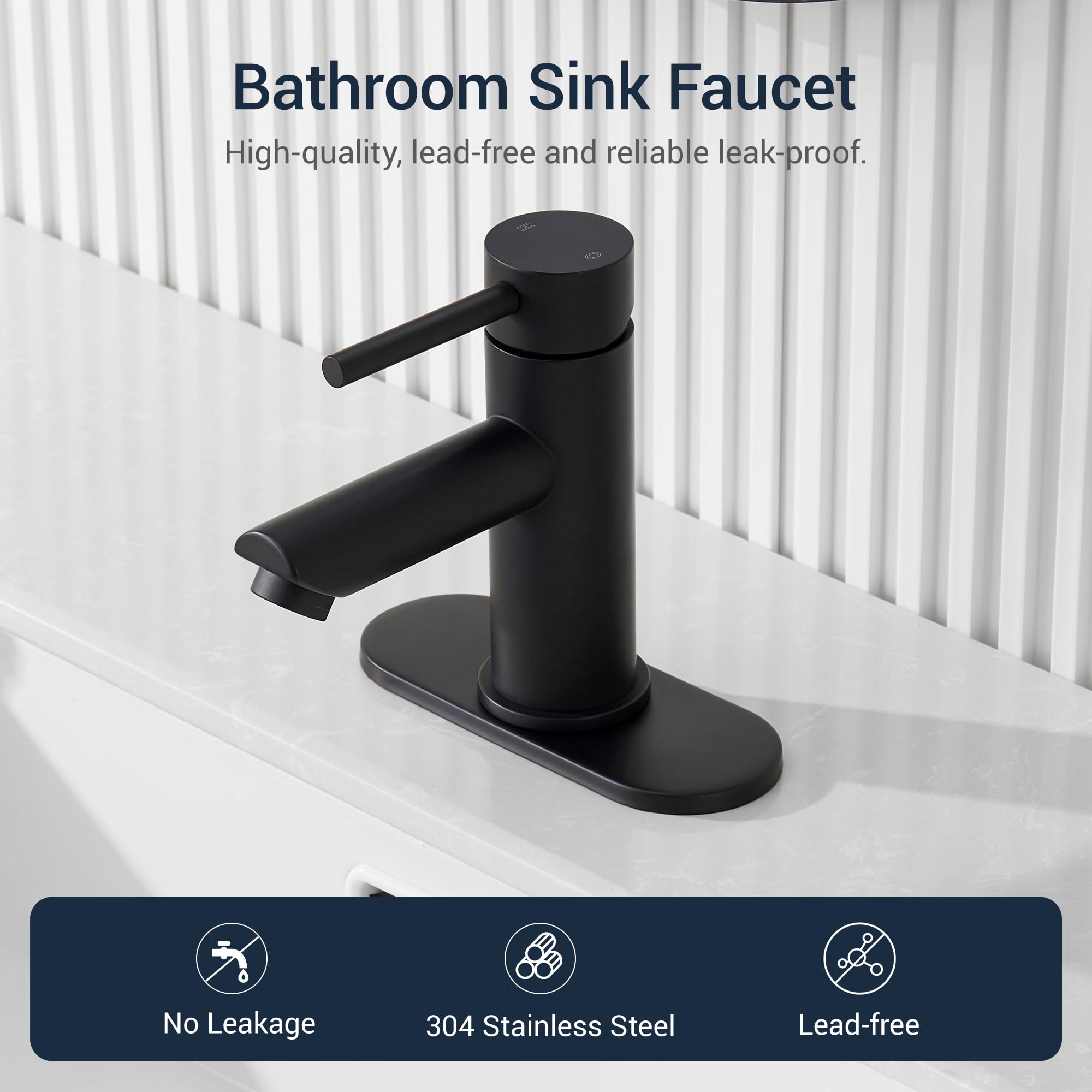 KPW deck-mount faucet compatible with 3-hole configurations