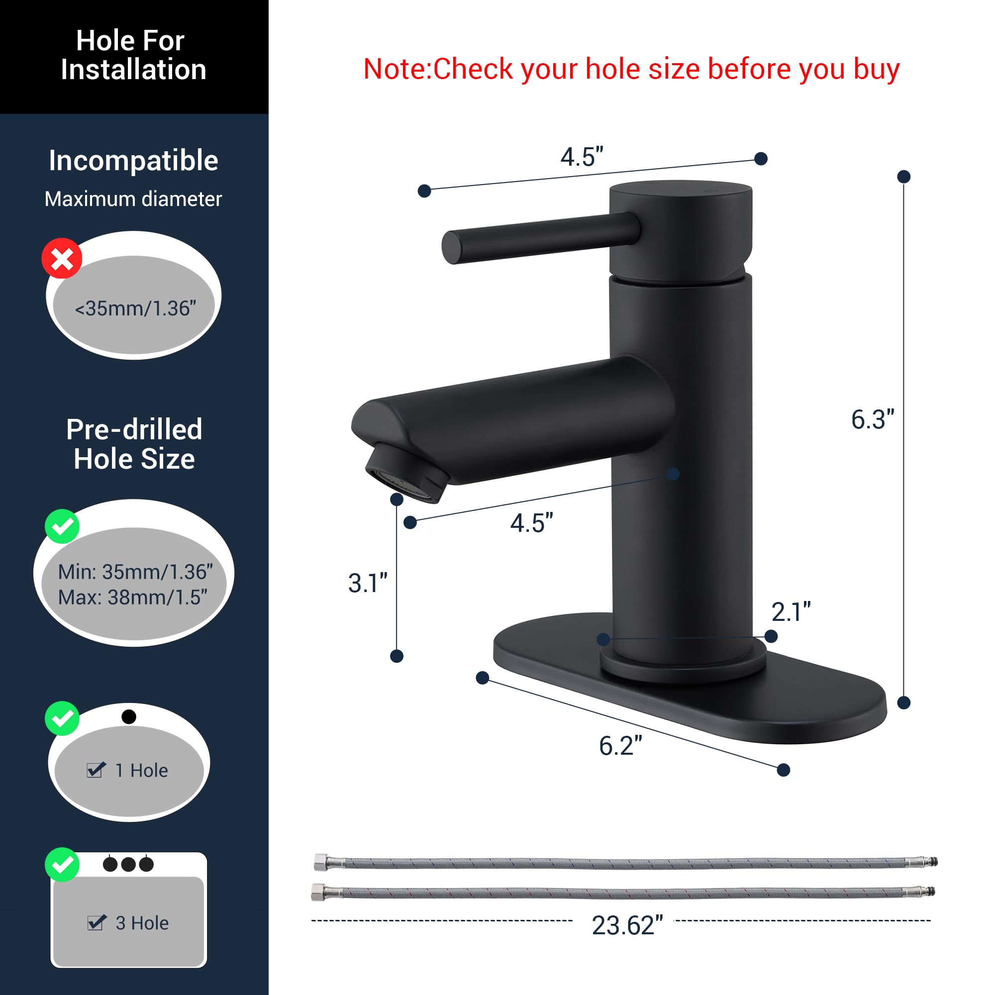 KPW single-handle deck-mount faucet for easy temperature control