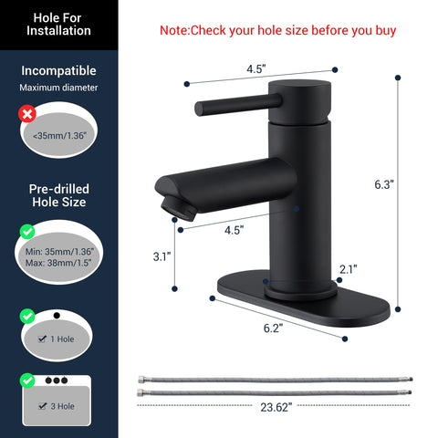 KPW single-handle deck-mount faucet for easy temperature control