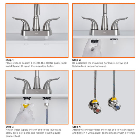 KPW brushed nickel finish resists fingerprints and adds timeless style.