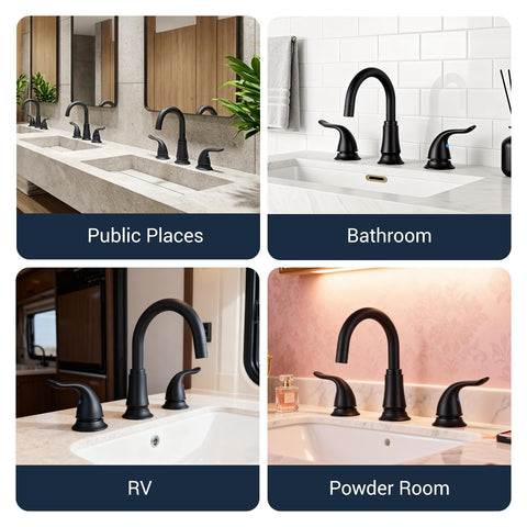KPW modern matte black finish resists corrosion and is easy to clean