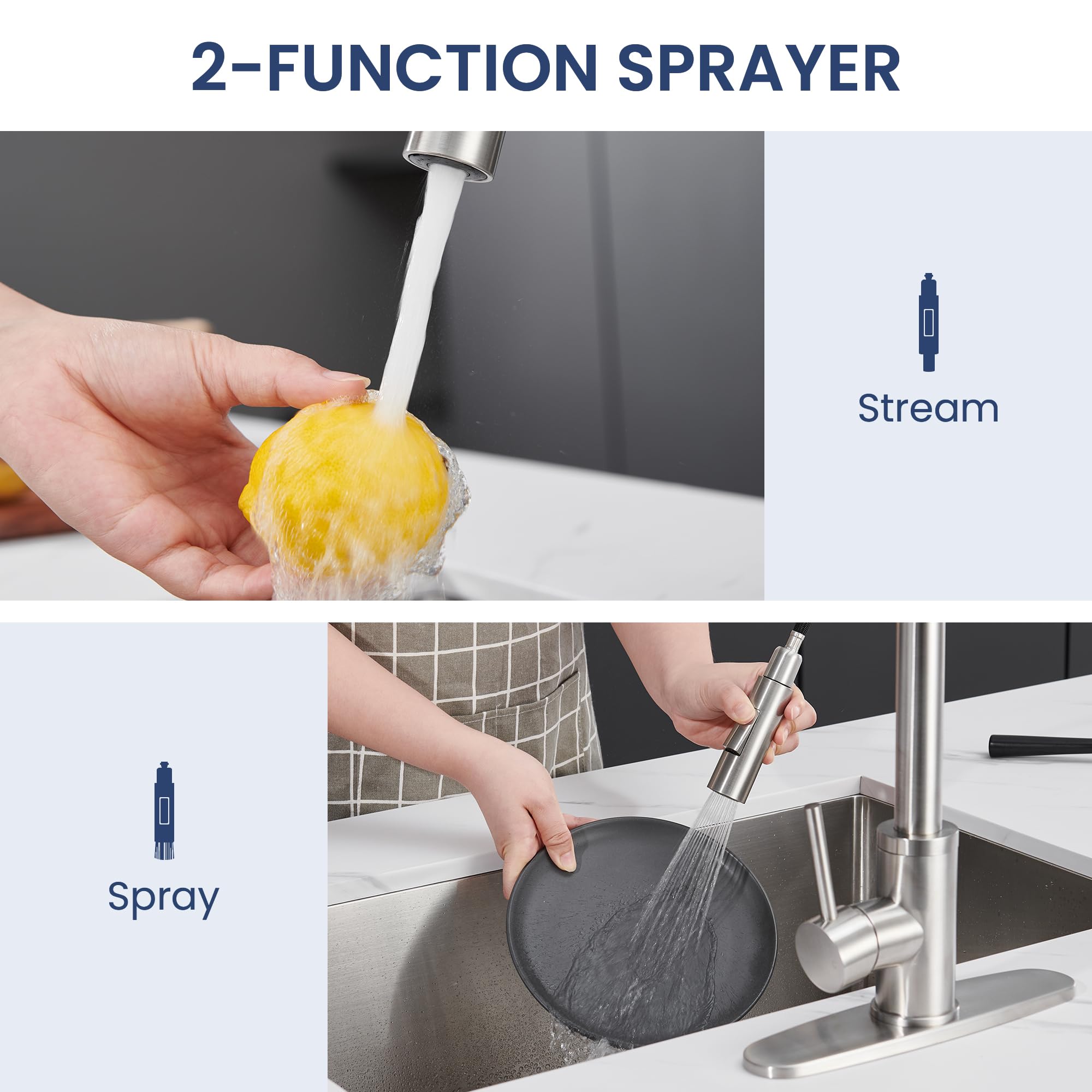 KPW single-handle control for easy temperature and flow adjustment