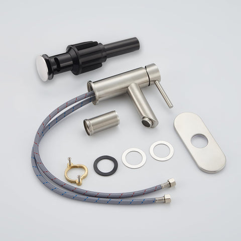 KPWATER faucet accommodates 3-hole mounting with flexible install options