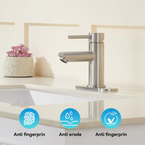 KPWATER faucet installation preparation with pre-installed pipe