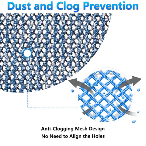 KQCXIK 9-inch mesh disc in 180-grit for smoothing surfaces.