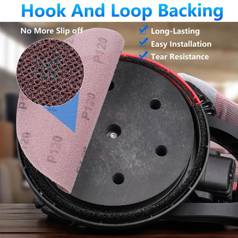 KQCXIK dust-free drywall sanding disc open mesh detail.