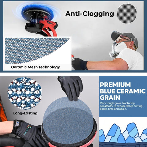 KQCXIK pack of 25 drywall sanding discs for versatile projects.