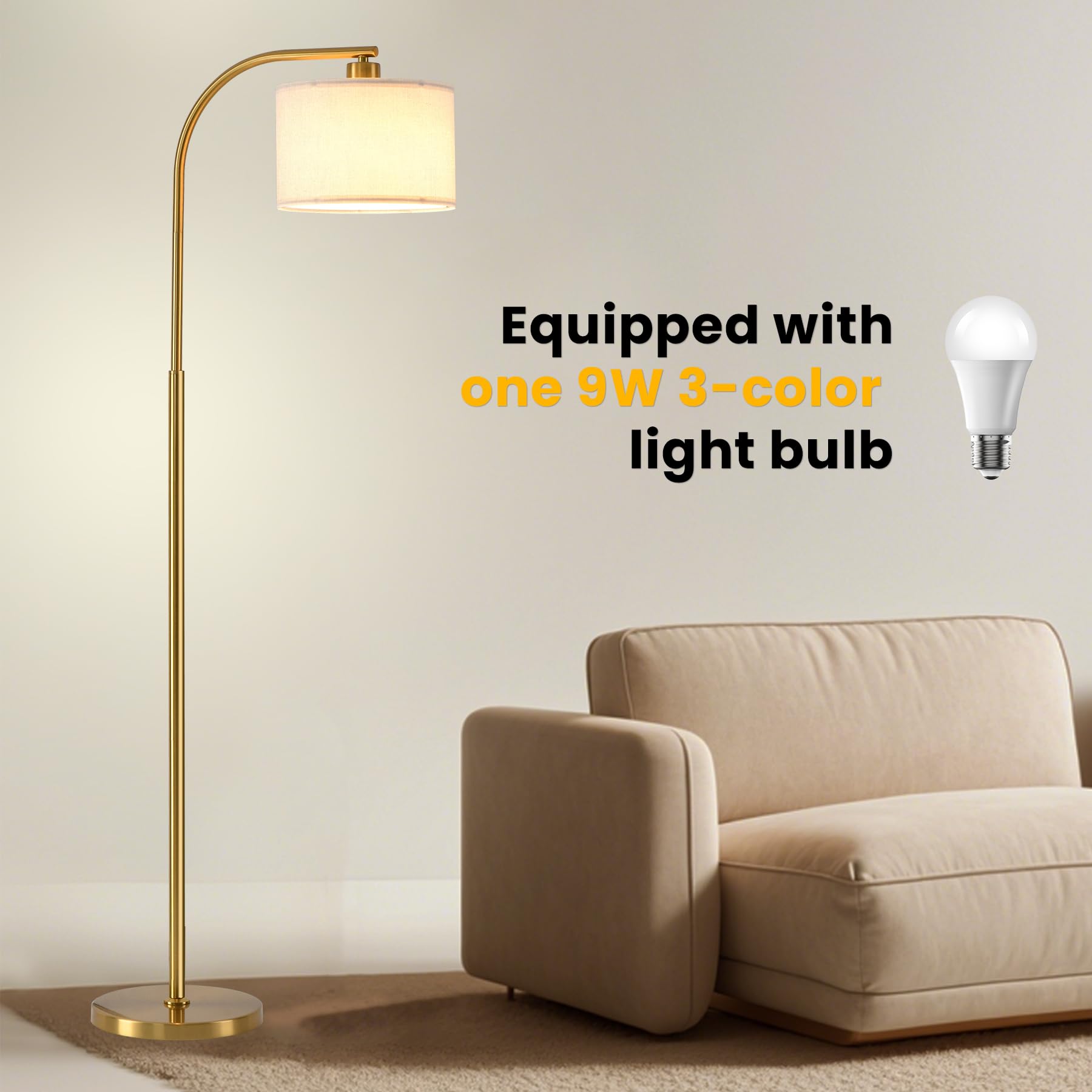 KQW gold-finish base emphasizing stable, sturdy support