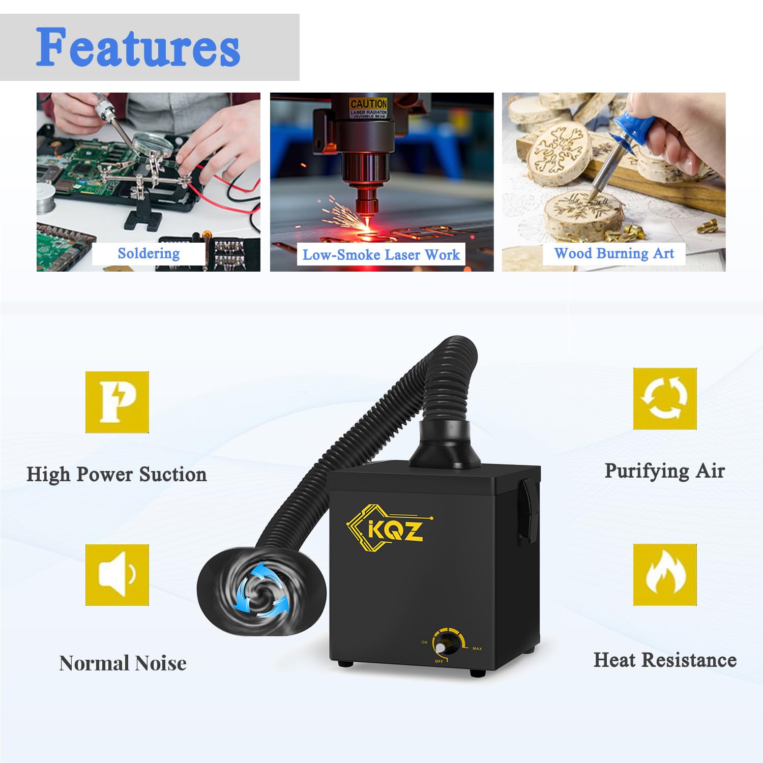 KQZ B1 HEPA filter cover demonstrating high efficiency filtration.