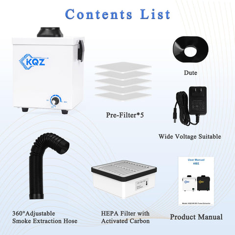 KQZ W1 air outlet delivers efficient purification at the workstation.