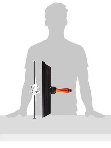 Kraft Tool GG244 concrete repair tool with rubber blade for even finishes.