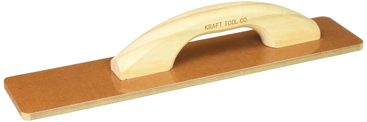 Kraft Tools CF505 square end float with wood handle for smooth, precise finishing.