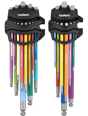 Kraftek Toolant Allen wrenches with ball end for tight-space access and precision.