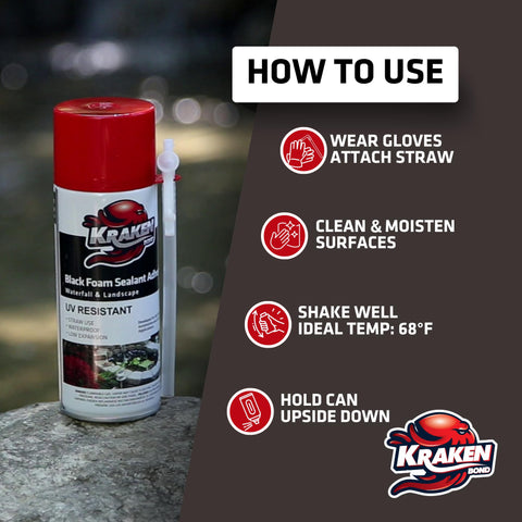 Kraken Bond Black Foam used for RV and marine insulation projects.