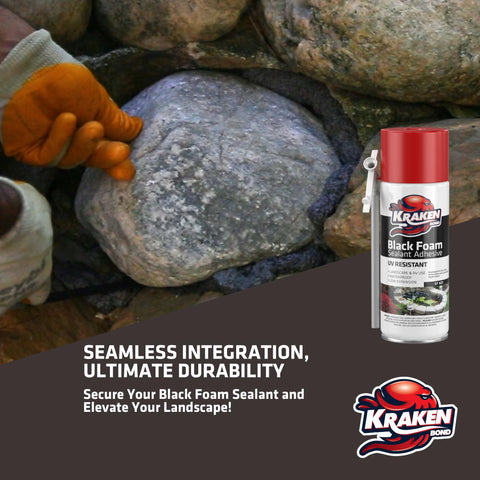 Kraken Bond Black Foam provides UV protection and water resistance.