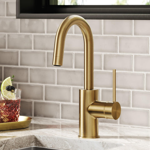 Kraus Oletto antique champagne bronze finish adds timeless style to decor.