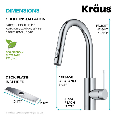 Kraus Oletto height and reach provide ergonomic comfort.