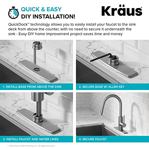 Kraus Oletto pre-attached hoses simplify setup