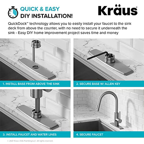 Kraus Oletto pre-attached hoses simplify setup