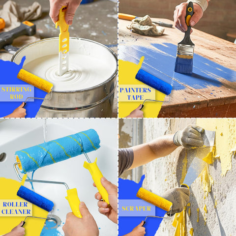 Krbnk roller scraper and stirring rod for prep and maintenance