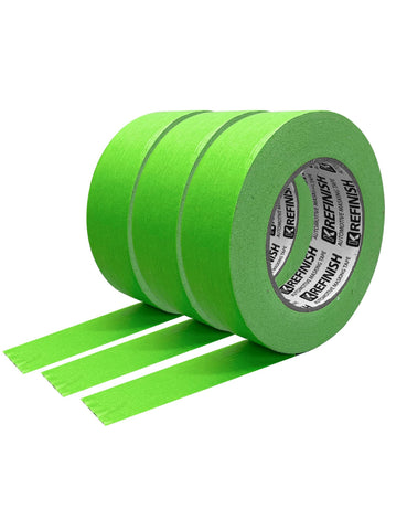 KREFINISH green painters tape for cars creates sharp lines without smearing.