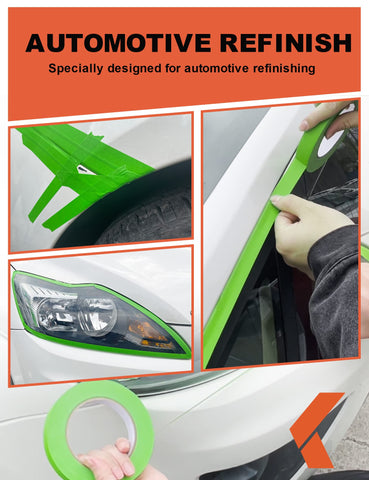KREFINISH tape with high heat resistance up to 120°C in booth environments