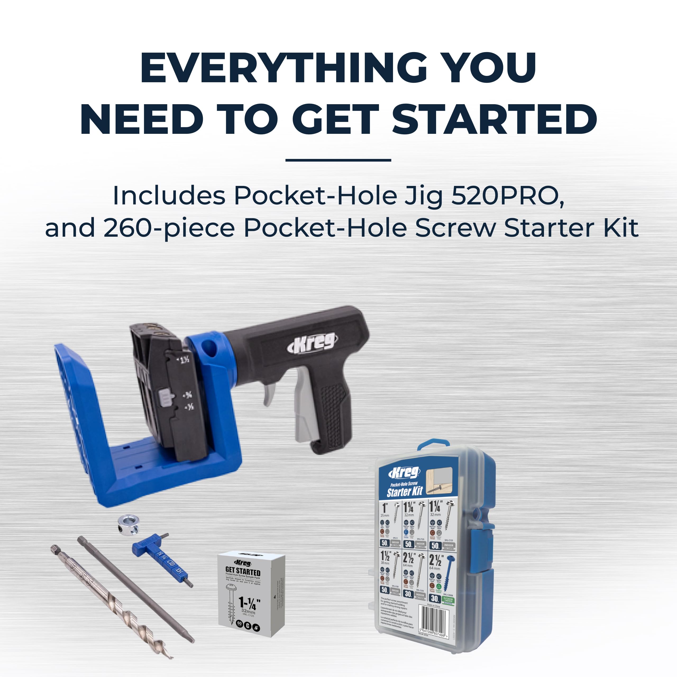 Kreg VersaGrip clamping action secures pieces quickly for efficient pocket-hole assembly.