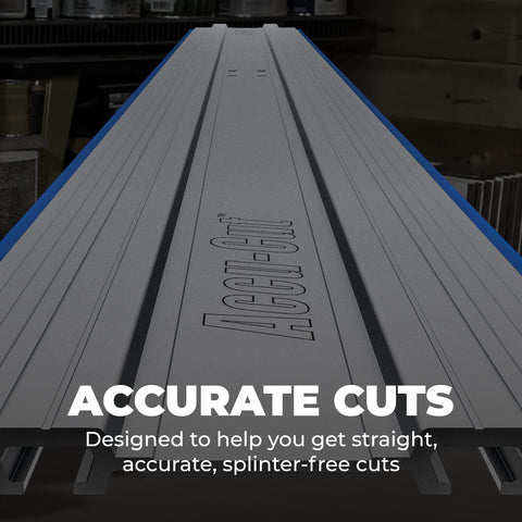 Kreg Accu-Cut Expansion Pack compatible with circular saw tracks for consistency.