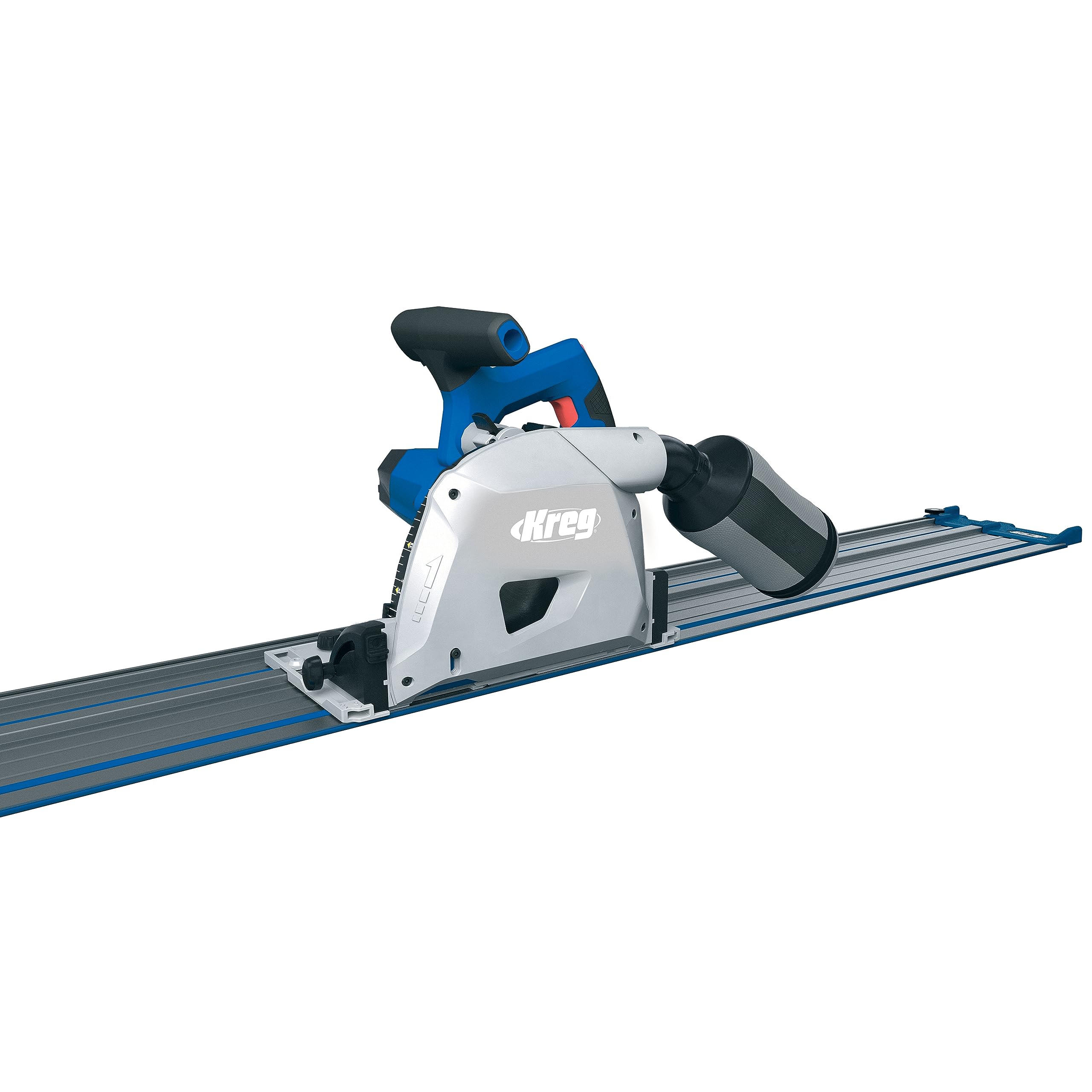 Kreg ACS430 retractable riving knife following the blade to keep kerf open