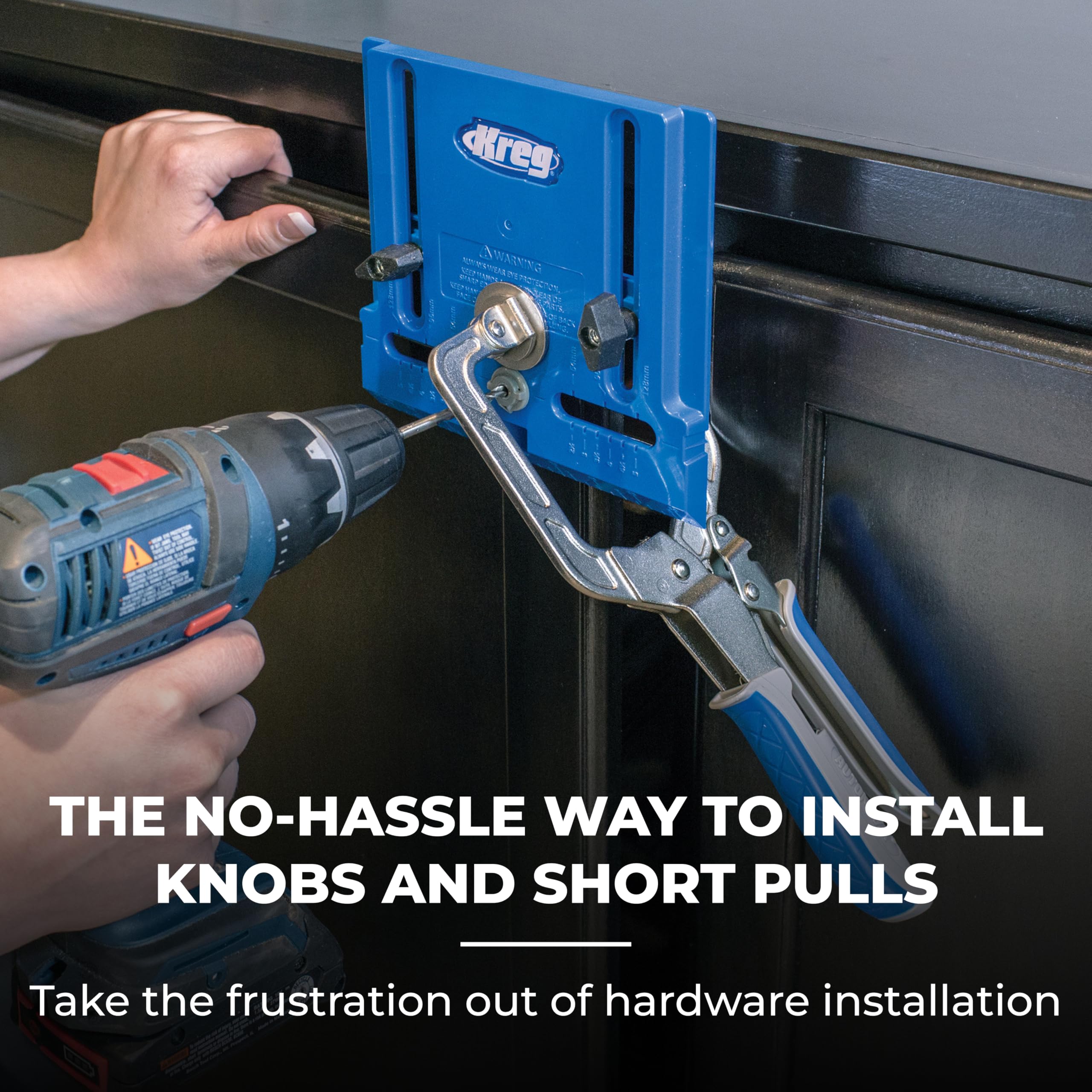 Kreg cabinet hardware jig portable guided drilling enables accurate holes anywhere.