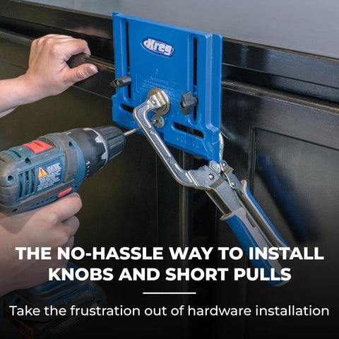Kreg cabinet hardware jig portable guided drilling enables accurate holes anywhere.