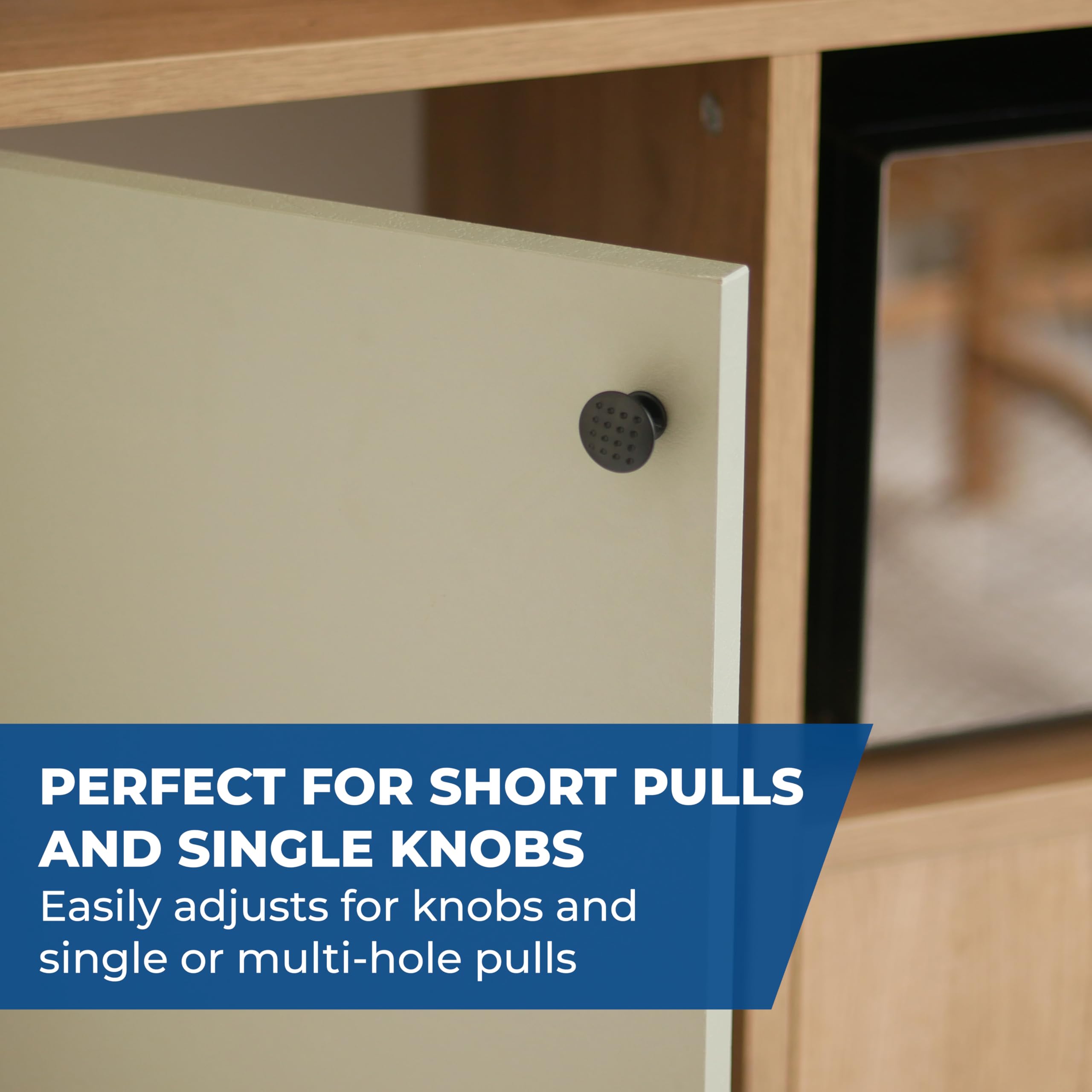 Kreg cabinet hardware jig precision guides ensure professional-looking results.