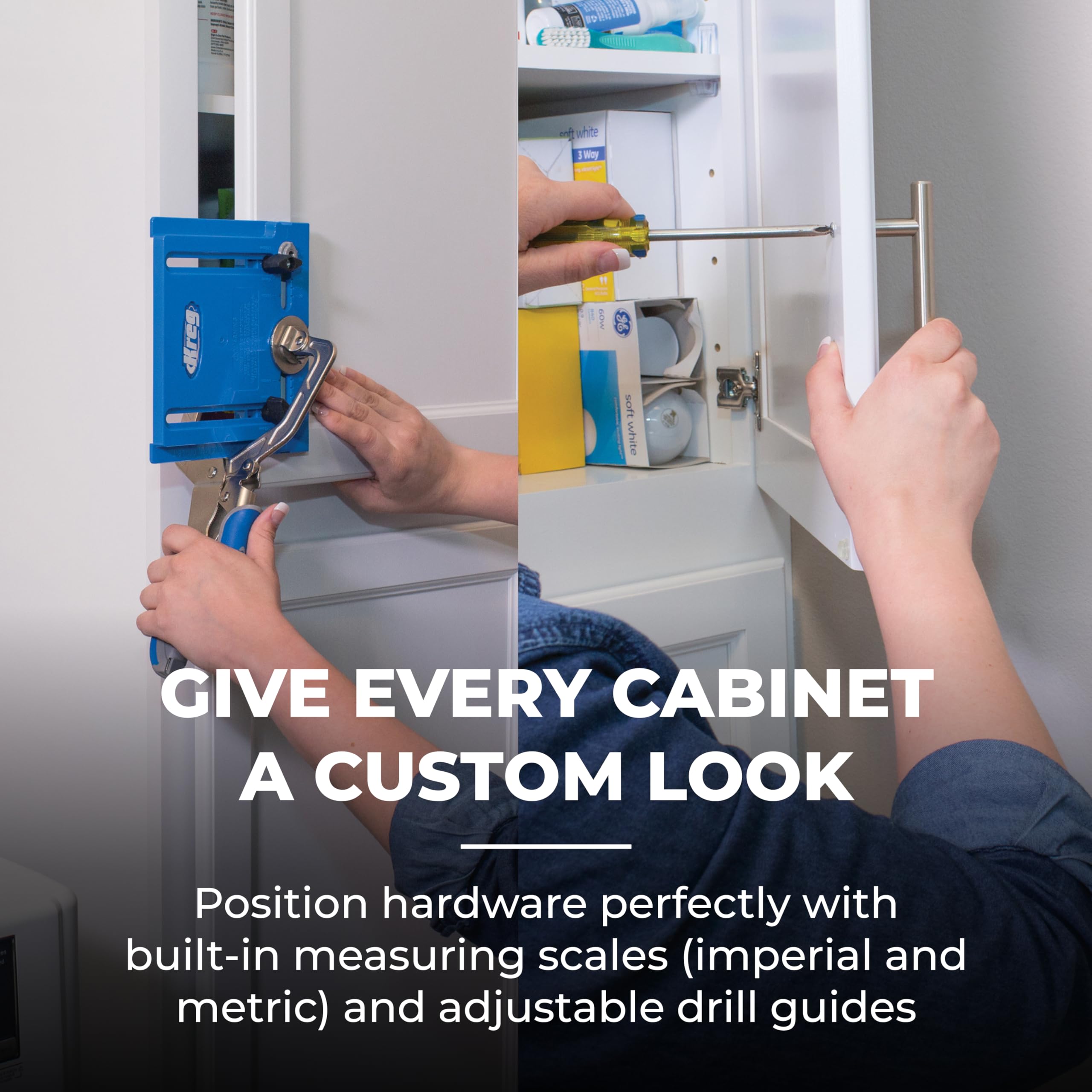 Kreg cabinet hardware jig repeatable results reduce guesswork on each project.