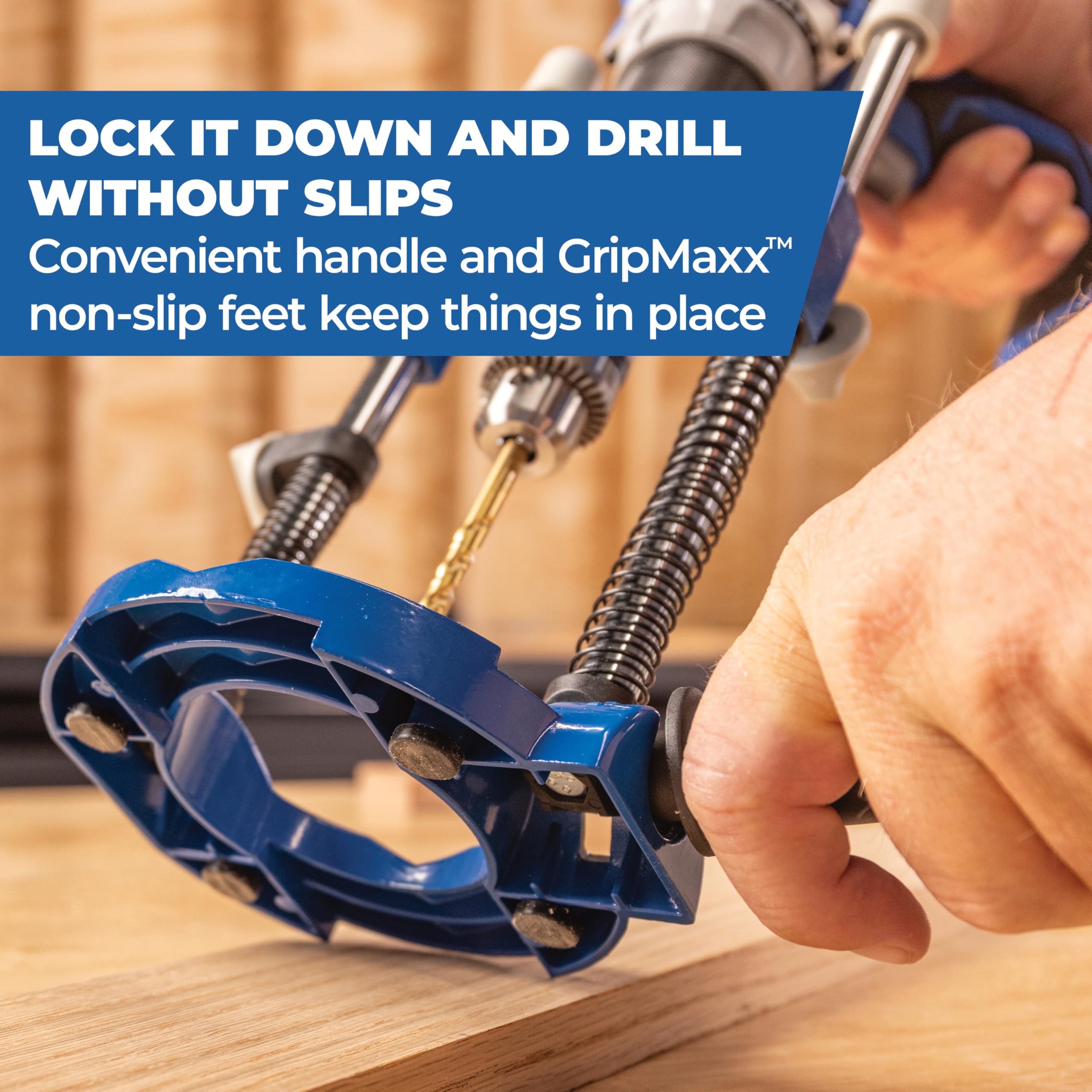Kreg Drill Guide Pro non-marring feet protect delicate surfaces