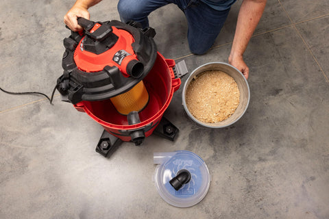 Kreg Dust Separator dust visibility through the clear top while collecting debris.