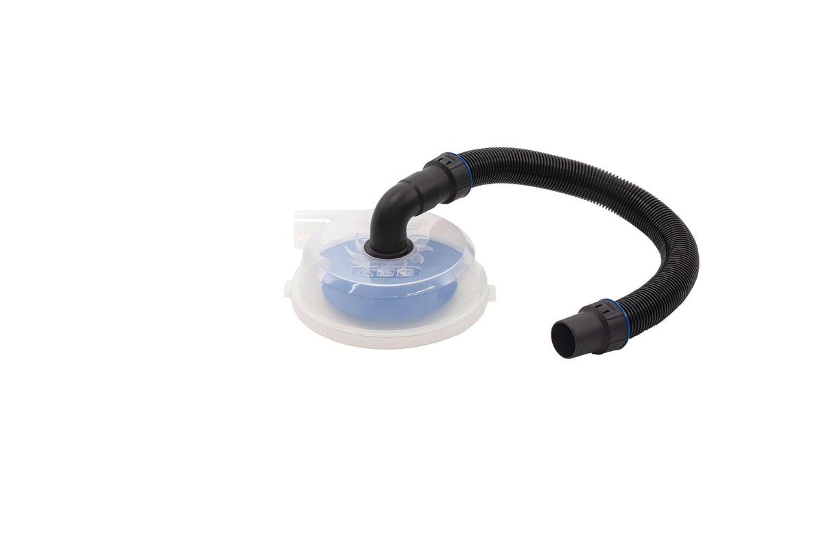 Kreg Dust Separator front view with clear chamber and dual-function dust capture.