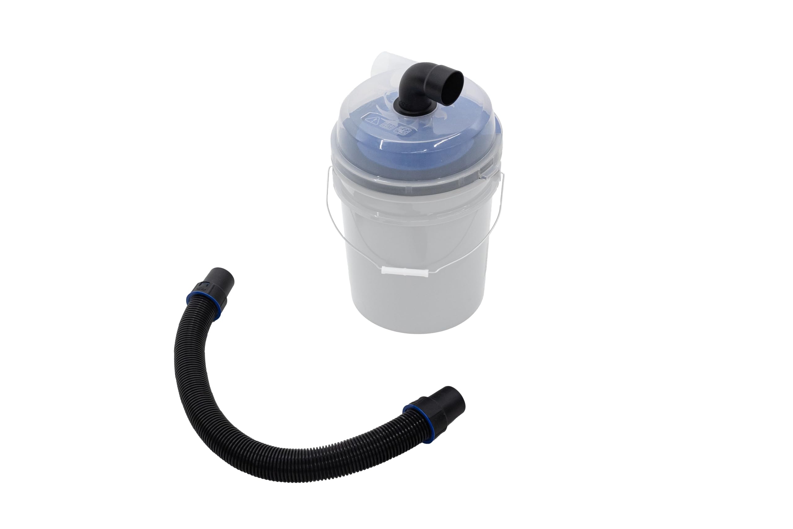 Kreg Dust Separator swivel top demonstrates reduced tipping during setup.