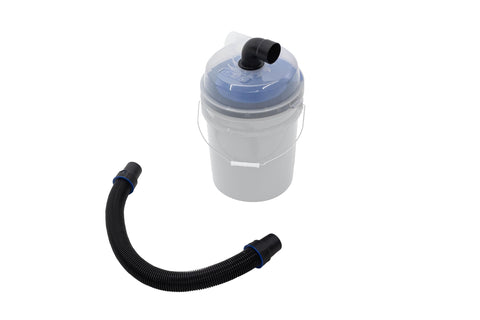 Kreg Dust Separator swivel top demonstrates reduced tipping during setup.