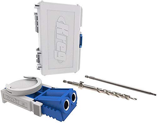 Kreg Jig R3 classic 2-inch face clamp for solid drilling leverage.