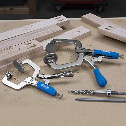 Kreg Jig R3 dual sliders align material thickness for accurate pocket-hole placement.