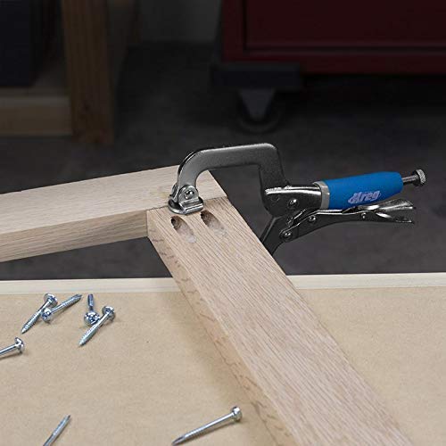 Kreg Jig R3 wood-chip relief feature keeps drill bits clear during drilling.