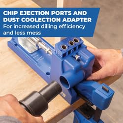 Kreg K4 System guides material thickness from 1/2 to 1-1/2 inches