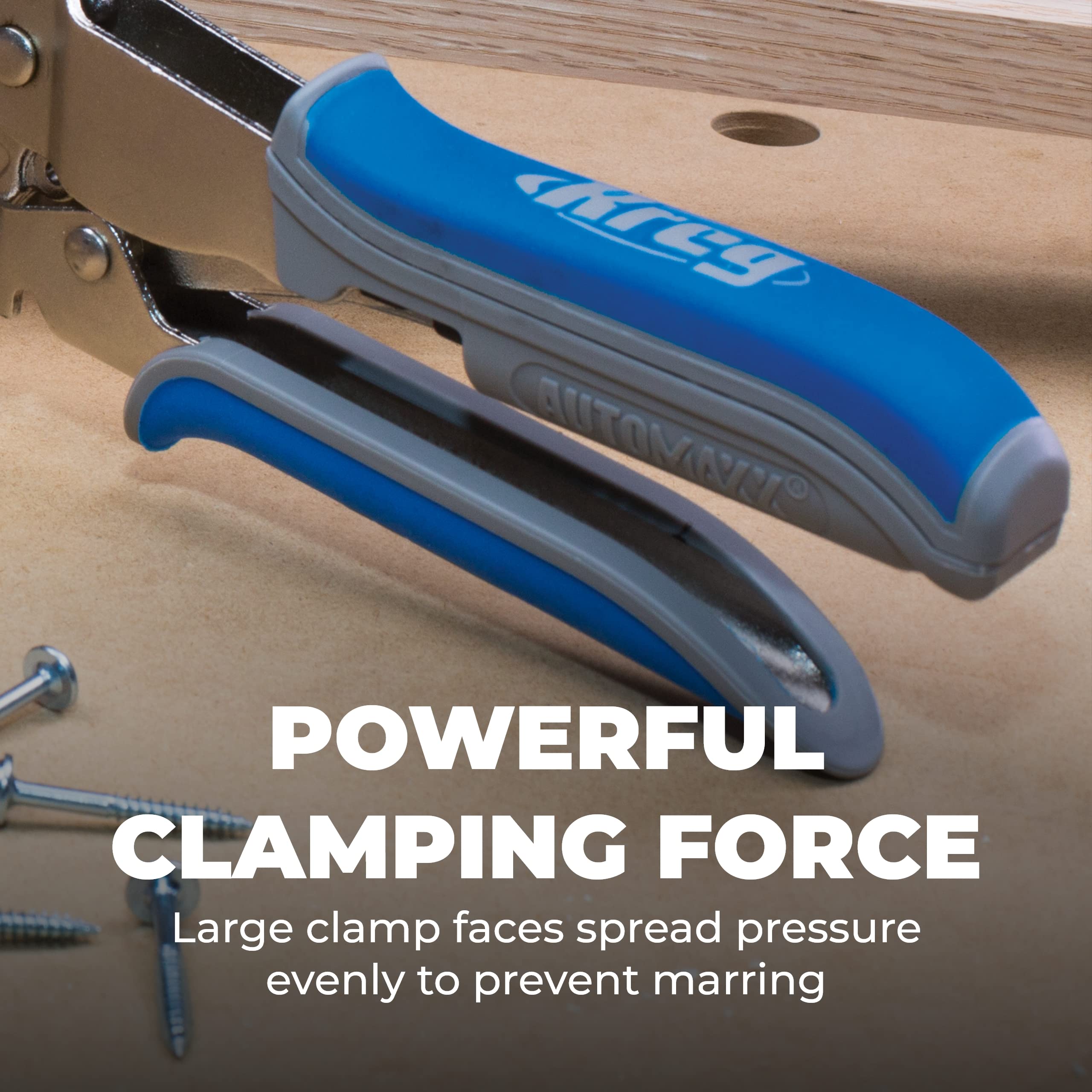 Kreg KHC3 holds edge joints steady for glue-ups and drilling