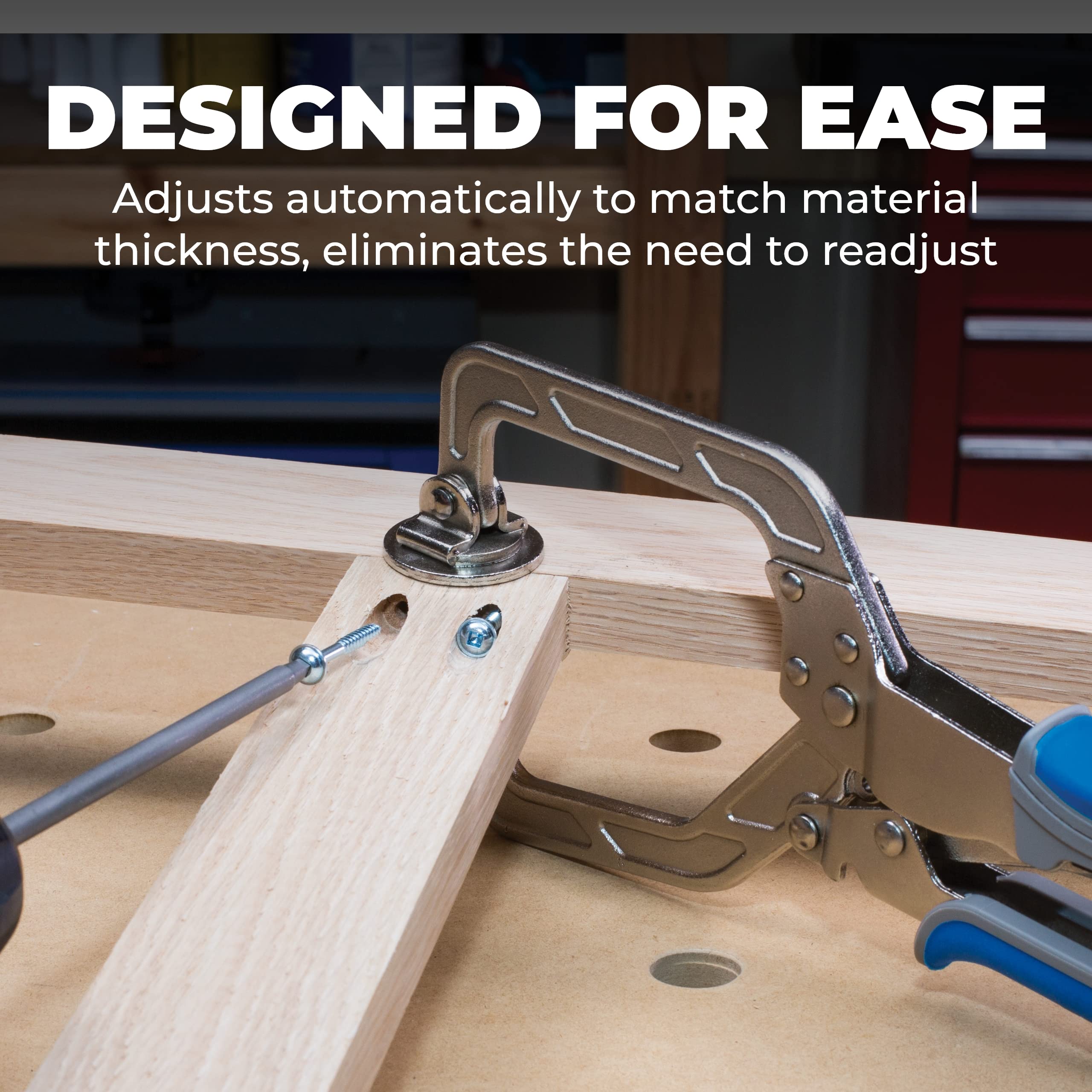 Kreg KHC3 padded handle delivering comfortable grip during precise clamping