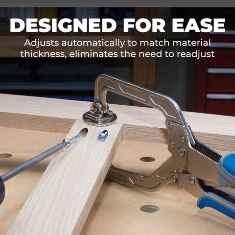 Kreg KHC3 padded handle delivering comfortable grip during precise clamping