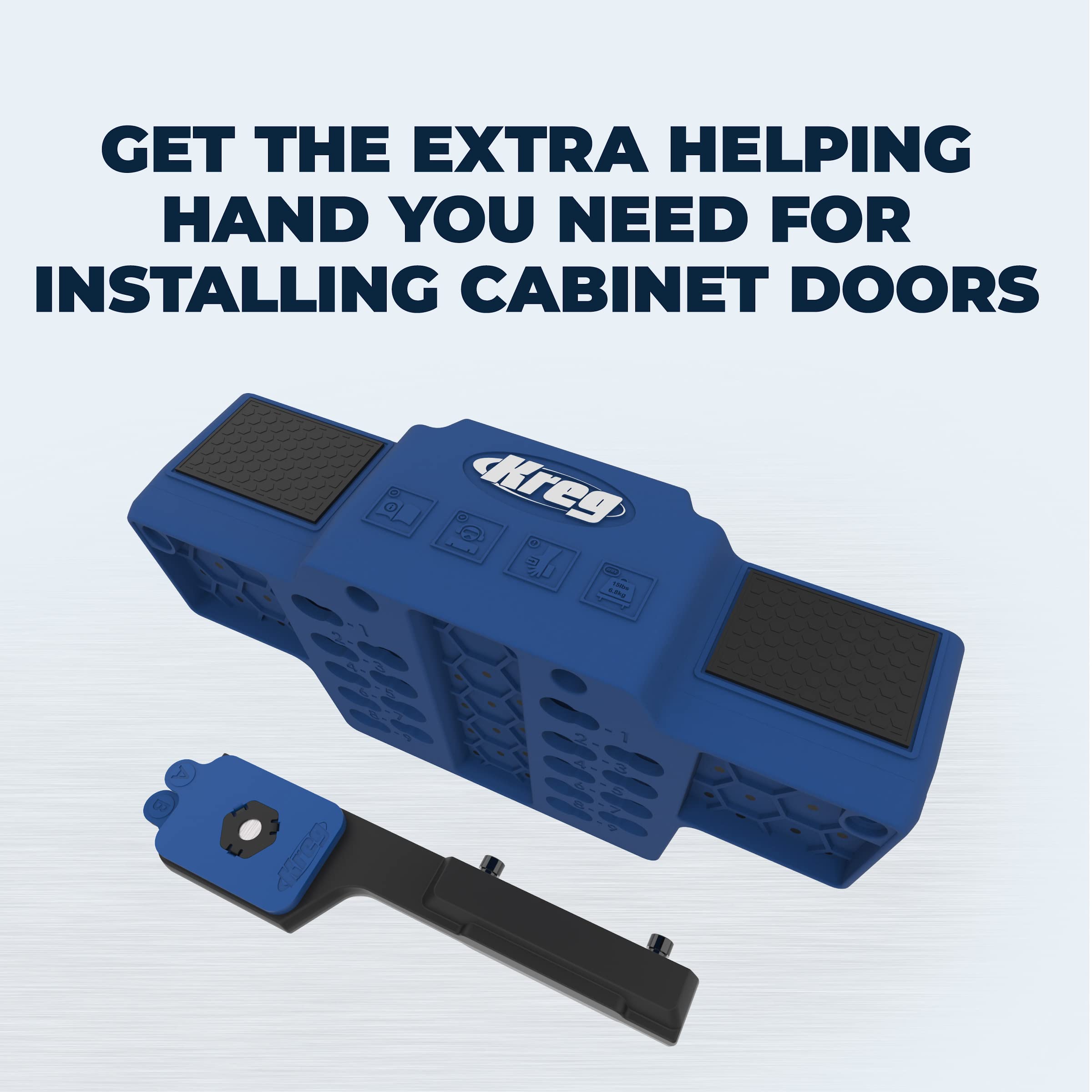 Kreg KHI-CDIJ left-right door compatibility for versatile cabinet projects.