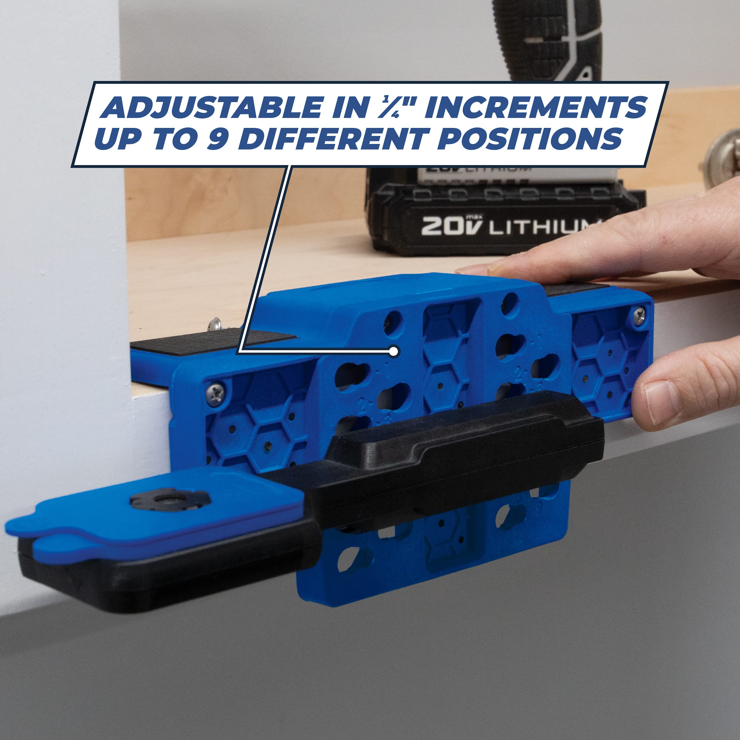 Kreg KHI-CDIJ micro-adjustment shims offer fine-tuning precision.