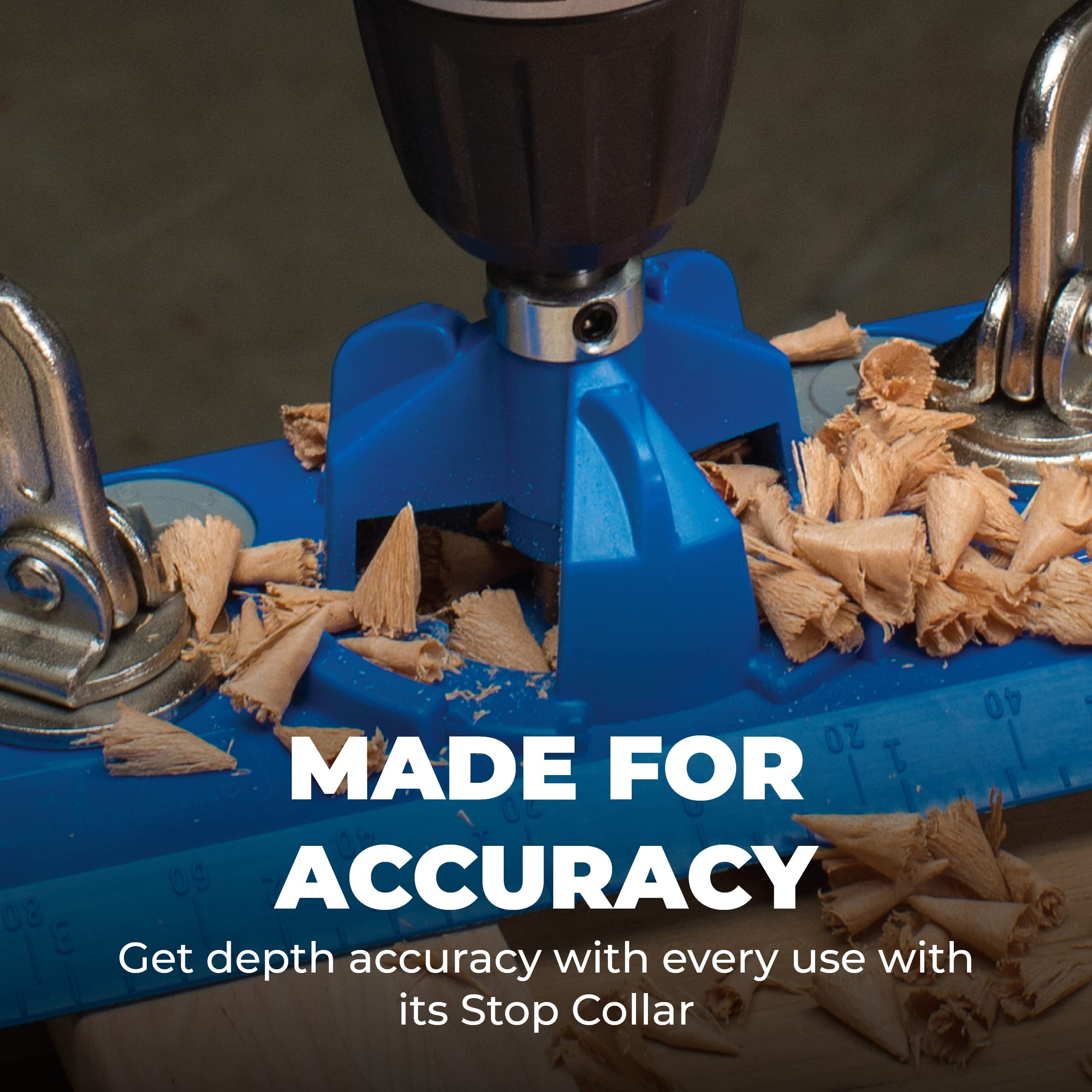 Kreg KHI-Hinge Jig supports 3–6 mm hinge offsets for flexibility.