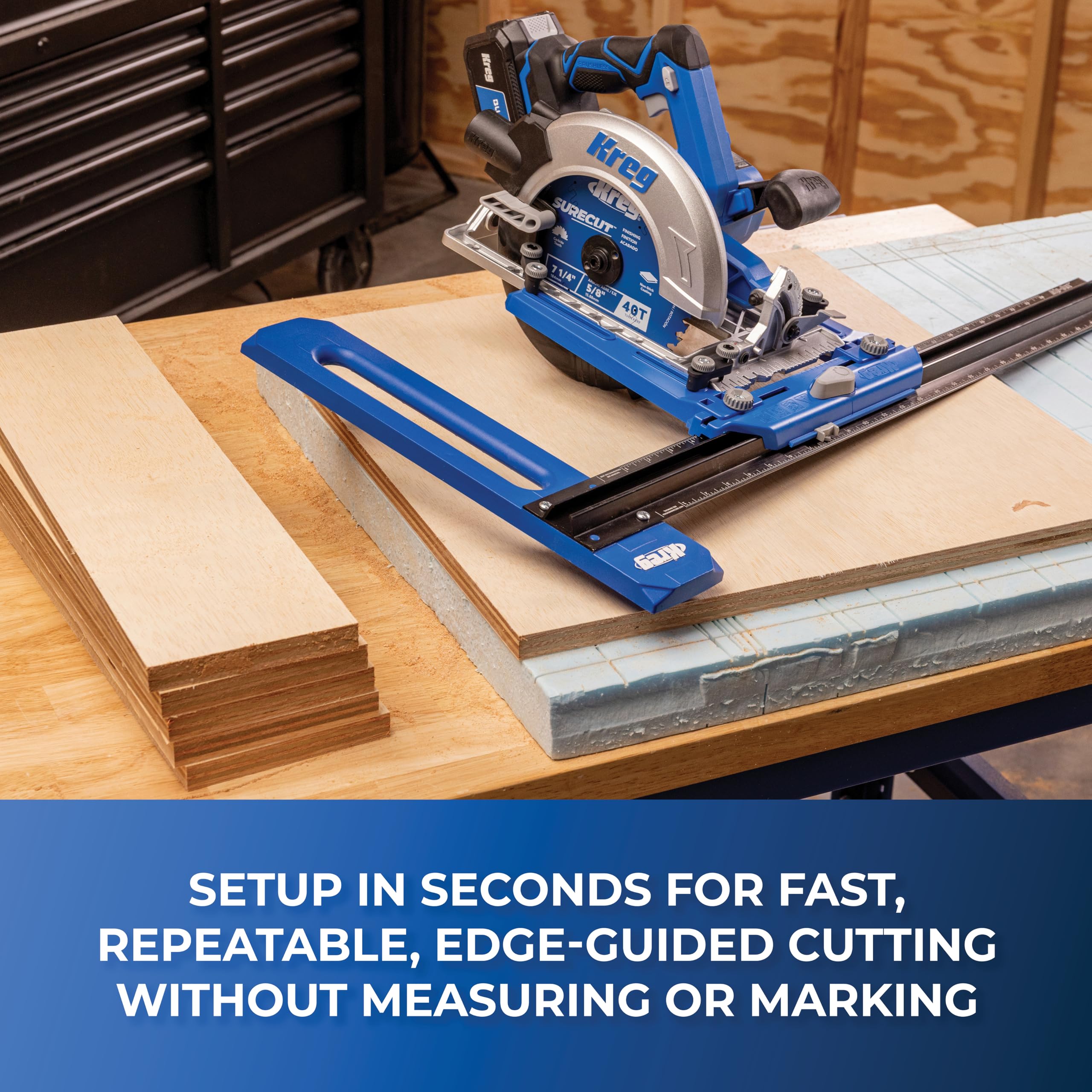 Kreg KMA2400 edge-guide-handle provides steady grip for repeatable results