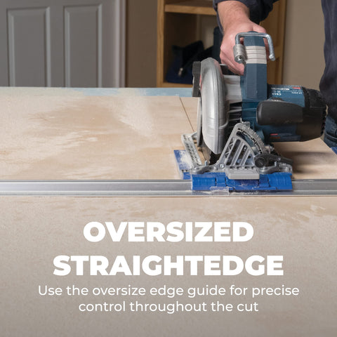 Kreg KMA2685 Clamp-setup shows quick secure alignment before cutting.